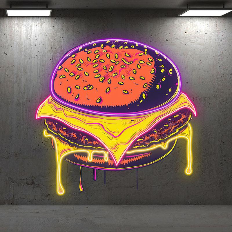 Sandwich Steak Big Burger Lights LED neon sign product image