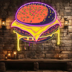 Sandwich Steak Big Burger Lights LED neon sign product image