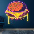 Sandwich Steak Big Burger Lights LED neon sign product image