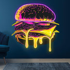 Sandwich Steak Vegetable Big Burger LED neon sign product image