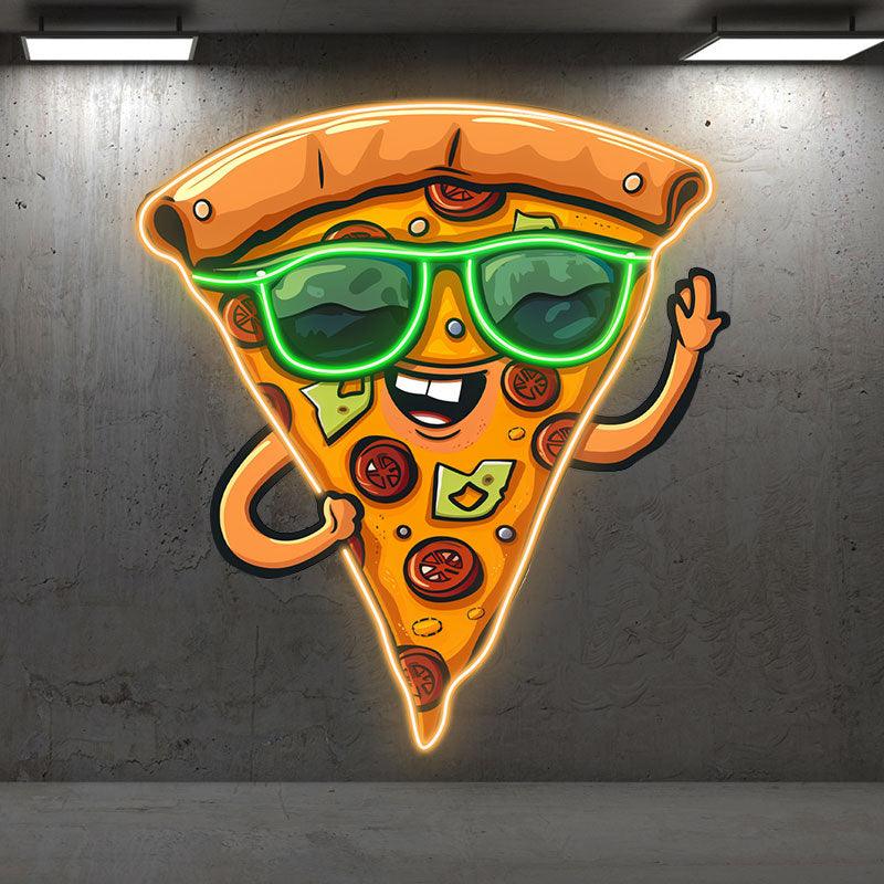 Funny Pizza Light - Sunglasses Smile LED neon sign product image