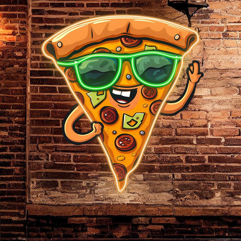 Funny Pizza Light - Sunglasses Smile LED neon sign product image