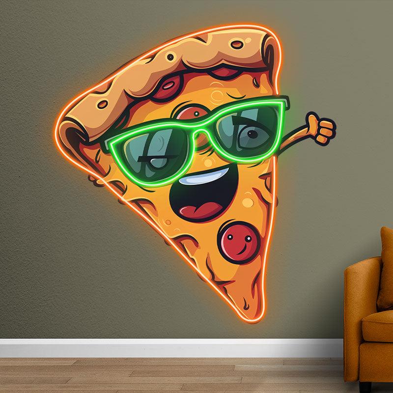 Funny Pizza Light - Sunglasses Smile LED neon sign product image