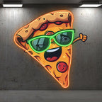 Funny Pizza Light - Sunglasses Smile LED neon sign product image