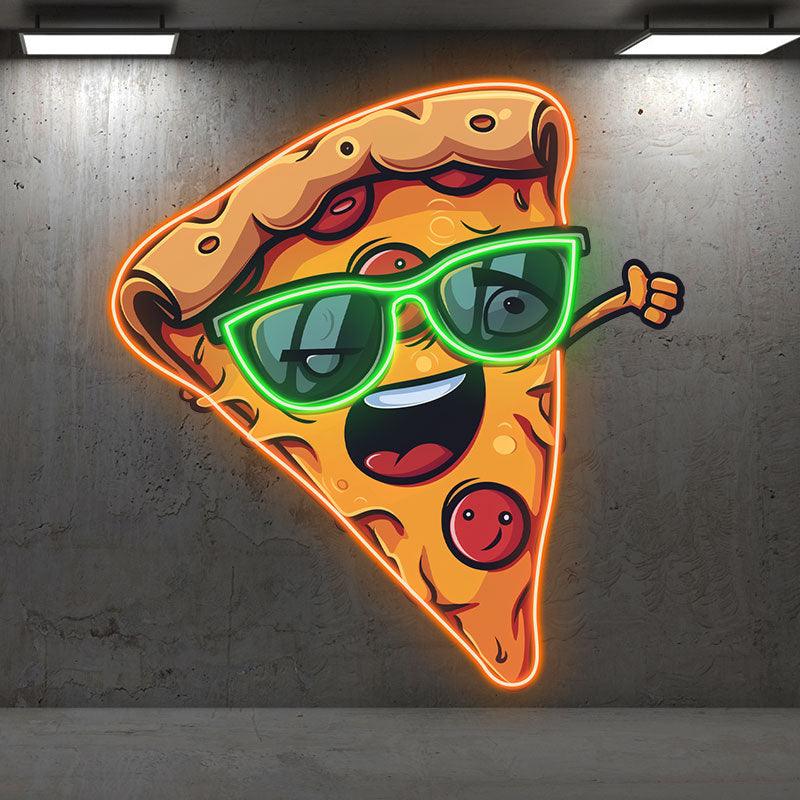 Funny Pizza Light - Sunglasses Smile LED neon sign product image