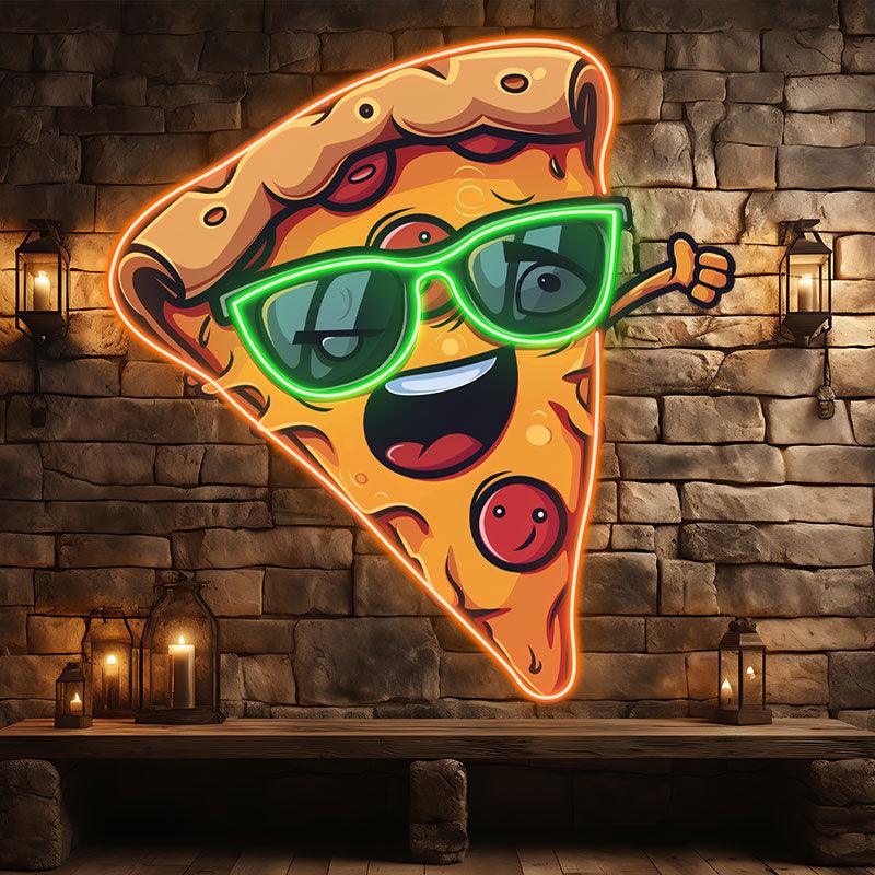 Funny Pizza Light - Sunglasses Smile LED neon sign product image