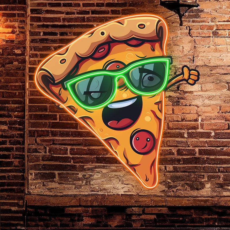 Funny Pizza Light - Sunglasses Smile LED neon sign product image