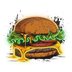 Golden Burger Lights - Juicy LED neon sign product image