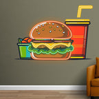 Burger & Coke Set - Creative Catering LED neon sign product image