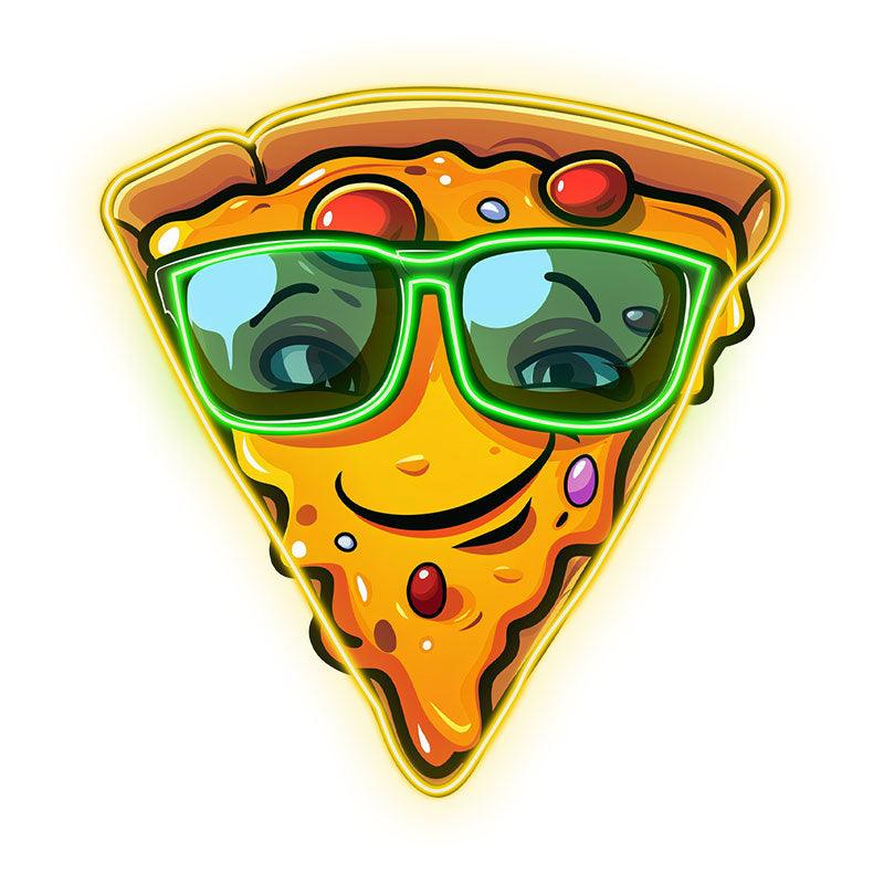 Smile Pizza Lights - Wear Green LED neon sign product image