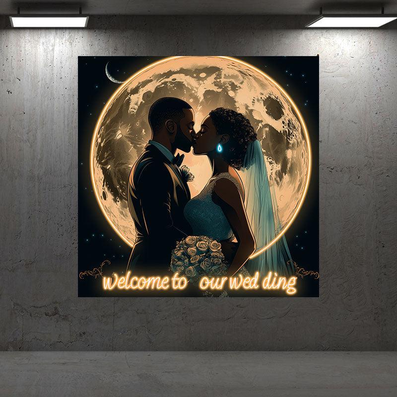 Romantic Wedding Bride and Groom LED neon sign product image