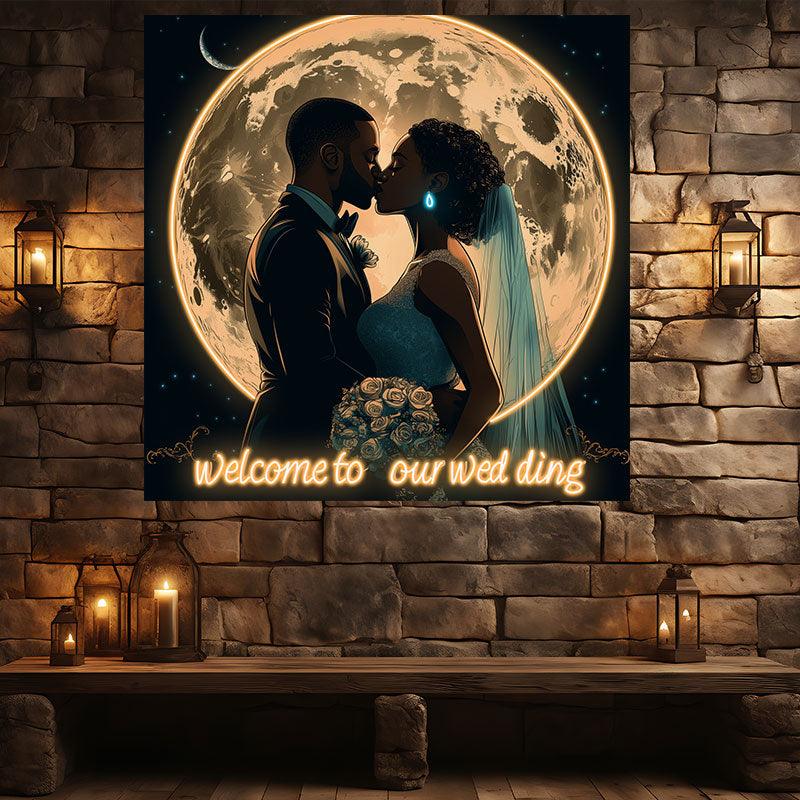 Romantic Wedding Bride and Groom LED neon sign product image