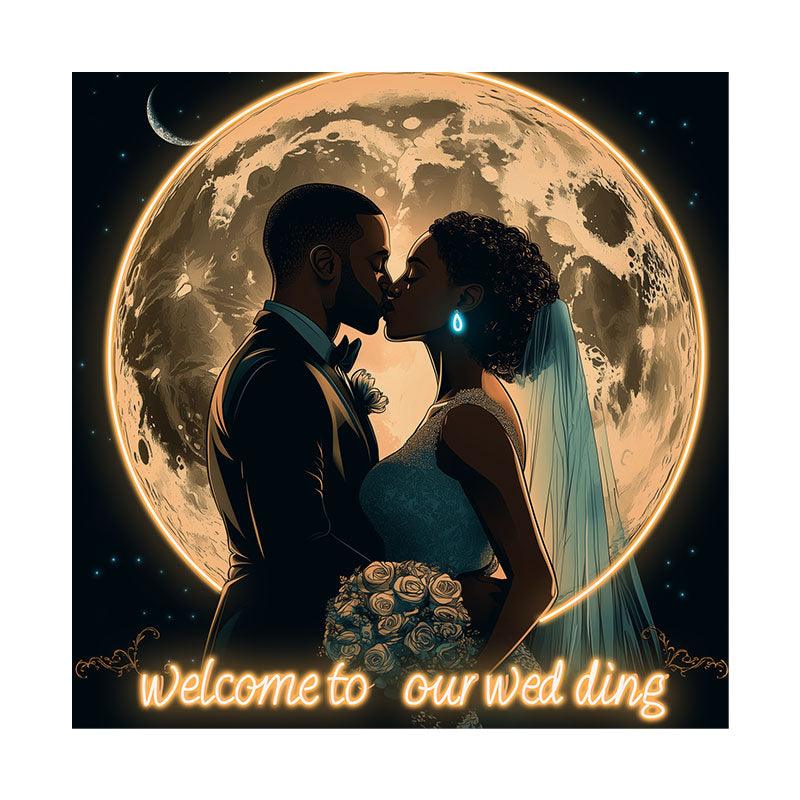 Romantic Wedding Bride and Groom LED neon sign product image