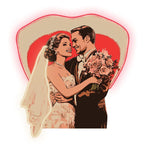 Bride and Groom Happy Embrace Happy LED neon sign product image