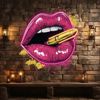 Red Lips Lights - Contains Bullet LED neon sign product image