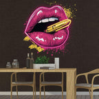 Red Lips Lights - Contains Bullet LED neon sign product image