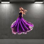 Europe and America Beauty Purple Long LED neon sign product image
