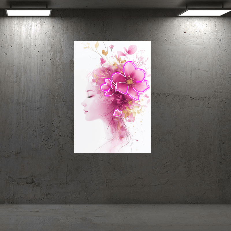 European and American Beauty Profile LED neon sign product image