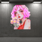 European and American Cartoon Beauties LED neon sign product image