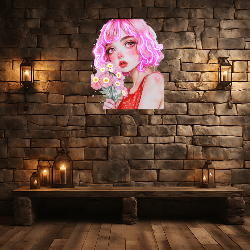 European and American Cartoon Beauties LED neon sign by NeonCS