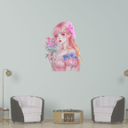 Pretty Girl Anime Lights Redhead Pink LED neon sign product image