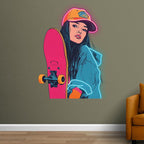 Skateboard Girl Lights - Cute for LED neon sign product image