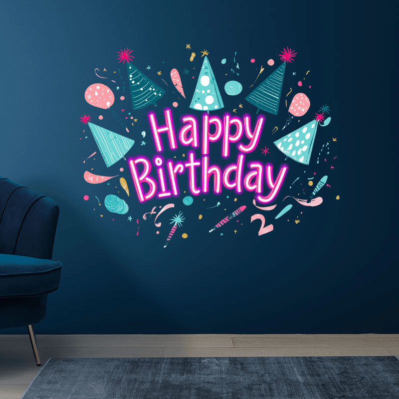 Happy Birthday - Festive Party Decor LED neon sign by NeonCS