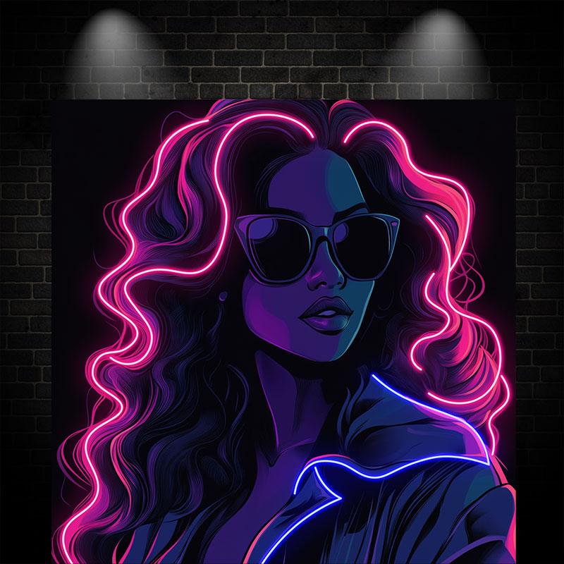Diablo Style Fashion Girl Light LED neon sign by NeonCS