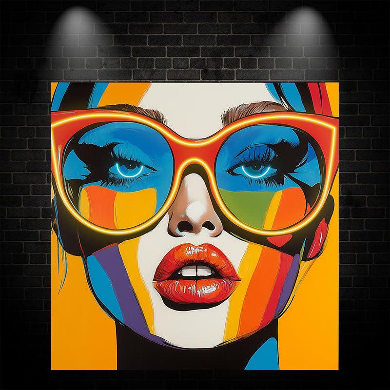 Yellow Oil Painting Style Beauty LED neon sign by NeonCS