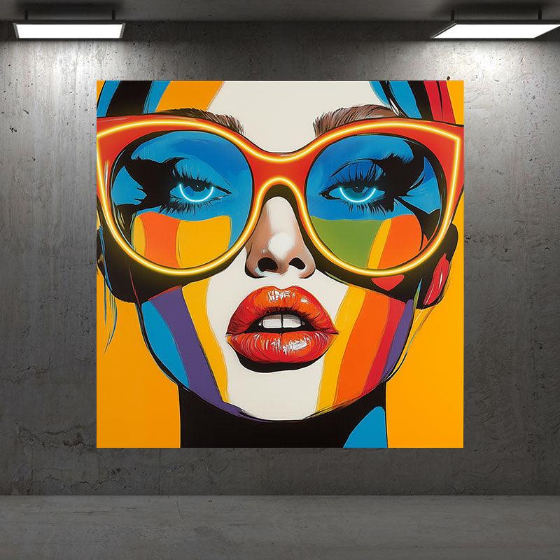 Yellow Oil Painting Style Beauty LED neon sign product image