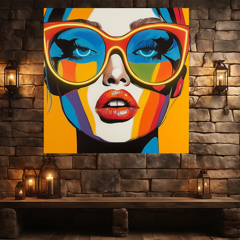Yellow Oil Painting Style Beauty LED neon sign product image