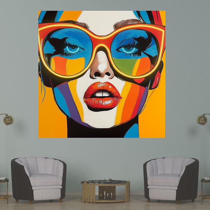 Yellow Oil Painting Style Beauty LED neon sign product image
