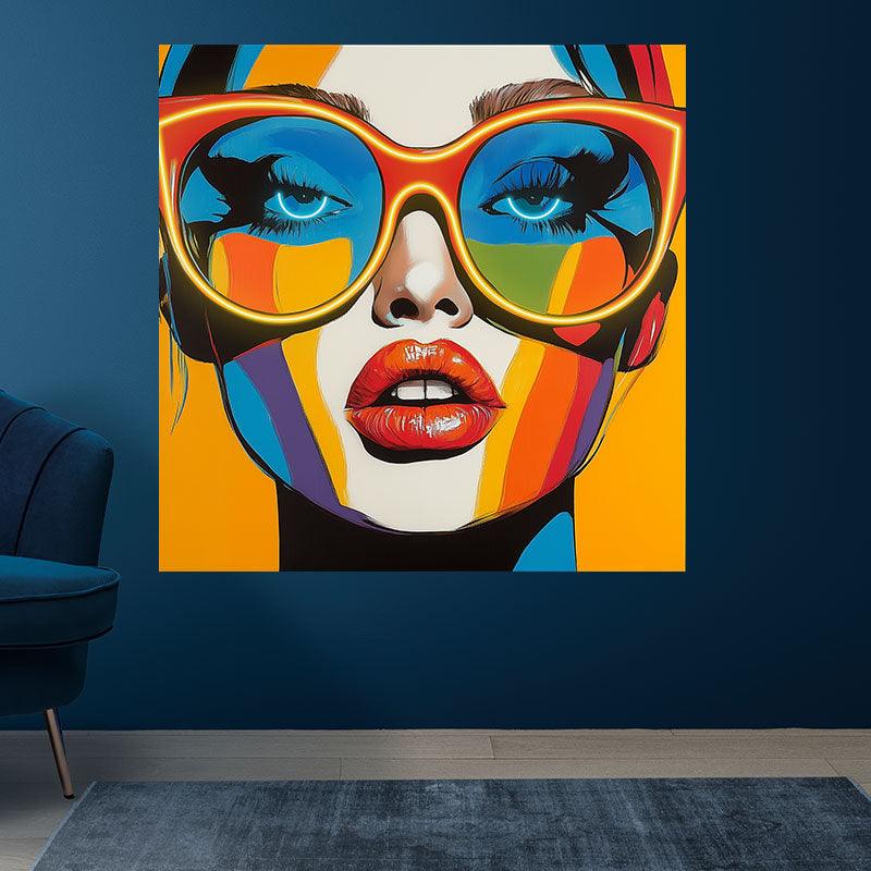 Yellow Oil Painting Style Beauty LED neon sign product image