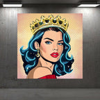 European and American Beauty Blue Hair LED neon sign product image