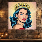 European and American Beauty Blue Hair LED neon sign product image