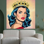 European and American Beauty Blue Hair LED neon sign product image