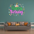 Colorful and Festive "happy Birthday LED neon sign product image