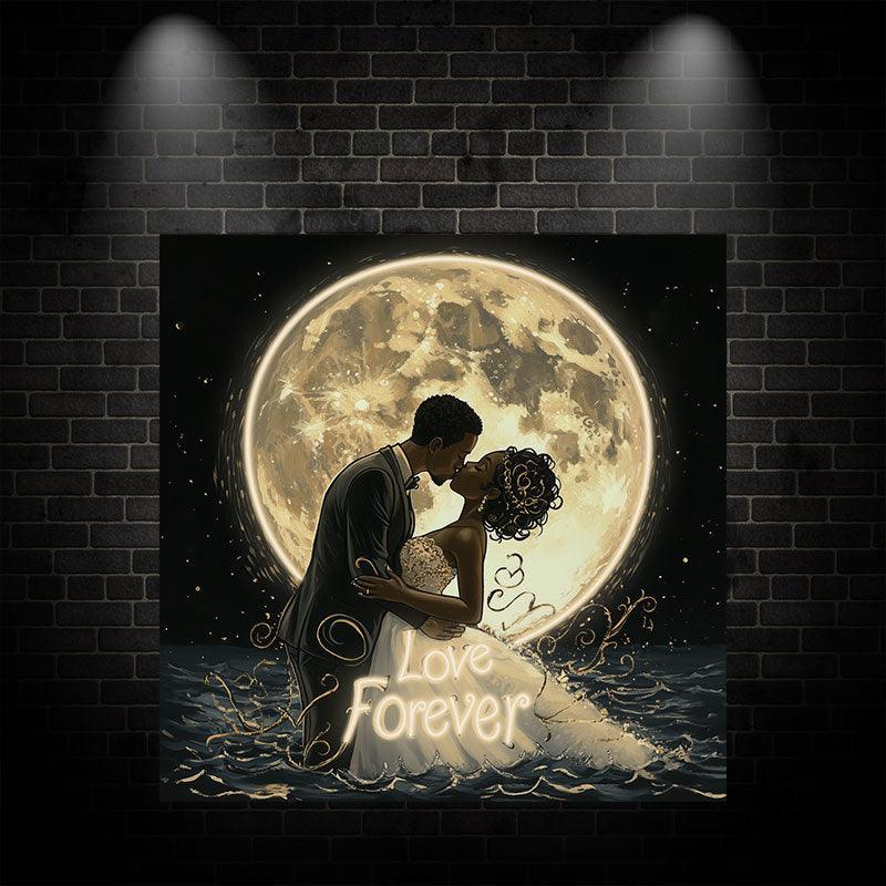 Romantic Bride and Groom Kissing LED neon sign by NeonCS