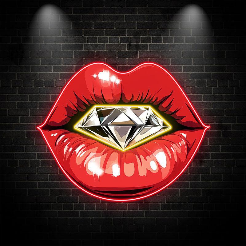 Glamorous Red Lips - Stunning Lip LED neon sign by NeonCS