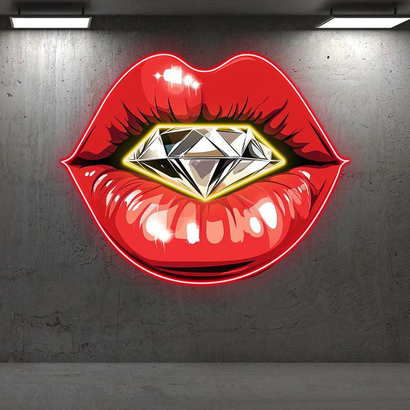 Glamorous Red Lips - Stunning Lip LED neon sign product image