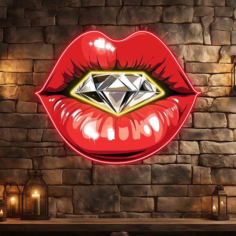 Glamorous Red Lips - Stunning Lip LED neon sign product image