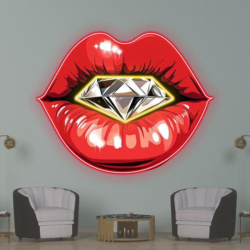 Glamorous Red Lips - Stunning Lip LED neon sign product image