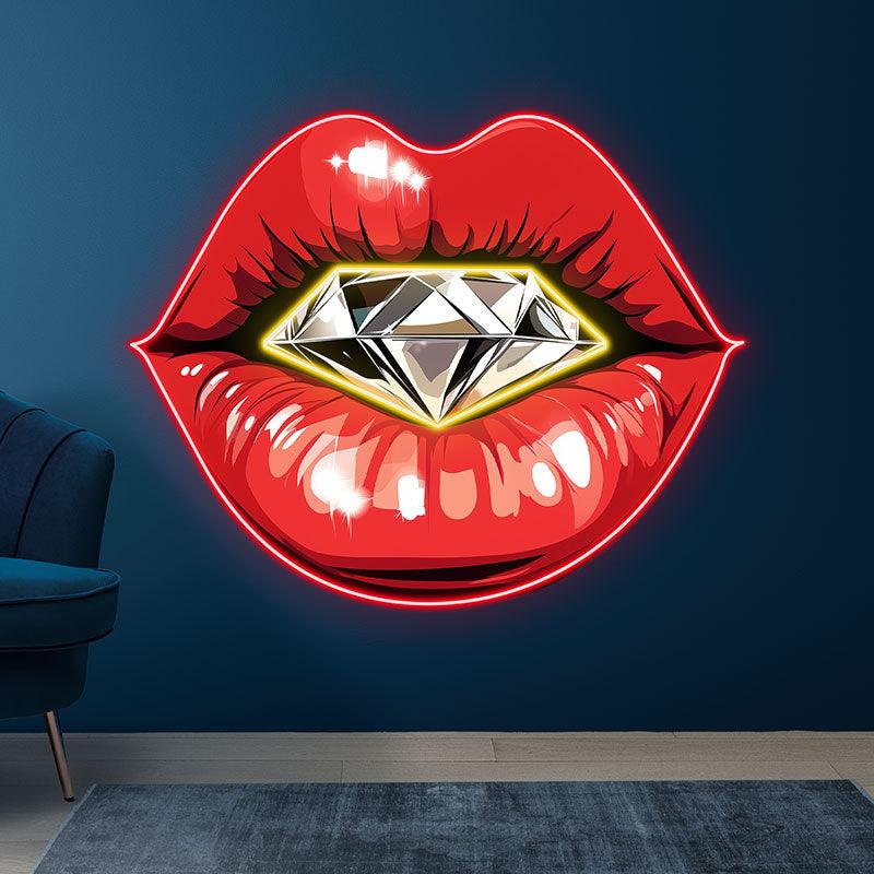 Glamorous Red Lips - Stunning Lip LED neon sign product image