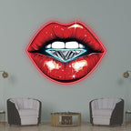 Stunning Red Lips - Lip Close-up with LED neon sign product image