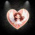Cute Cartoon Little Girl Open Wings LED neon sign by NeonCS