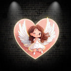 Cute Cartoon Little Girl Open Wings LED neon sign by NeonCS