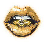 Glamorous Lip Close-up - Sparkling LED neon sign product image