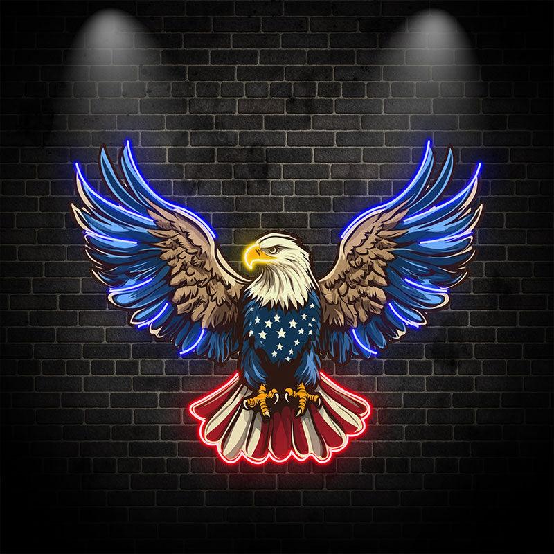 American Flag Eagle Spread Wings Decor LED neon sign by NeonCS