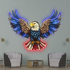 American Flag Eagle Spread Wings Decor LED neon sign product image