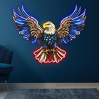 American Flag Eagle Spread Wings Decor LED neon sign product image